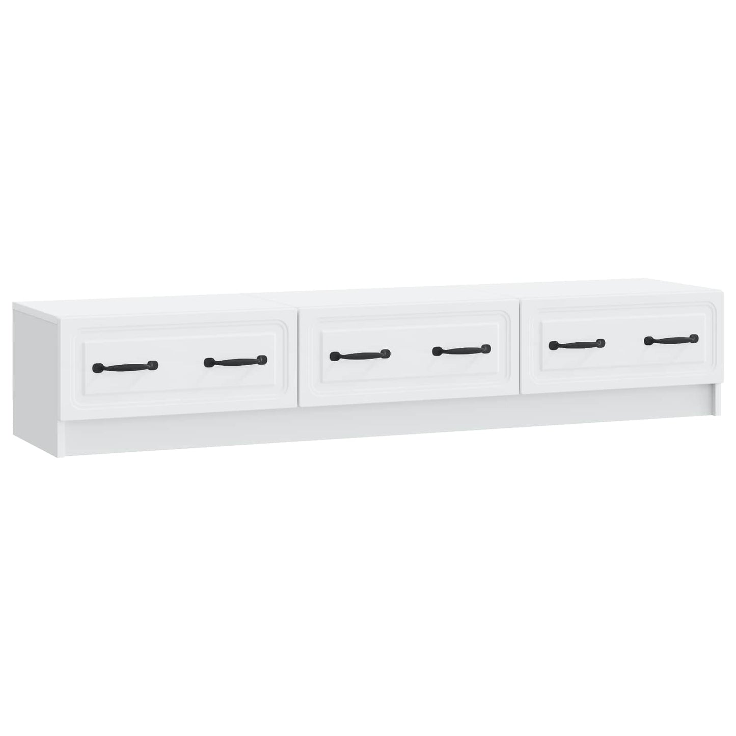 vidaXL TV Cabinet with Drawer White 147 x 34.5 x 27 cm Engineered Wood