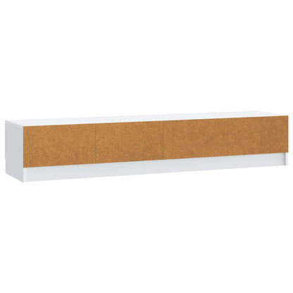 vidaXL TV Cabinet with Drawer White 147 x 34.5 x 27 cm Engineered Wood