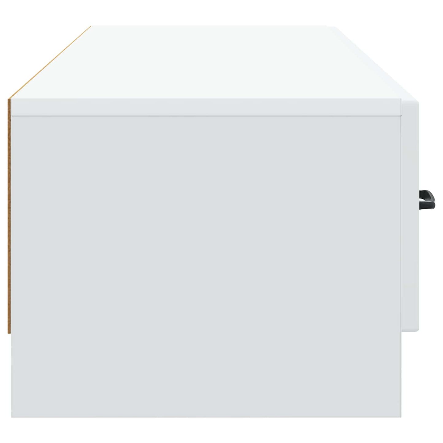 vidaXL TV Cabinet with Drawer White 147 x 34.5 x 27 cm Engineered Wood