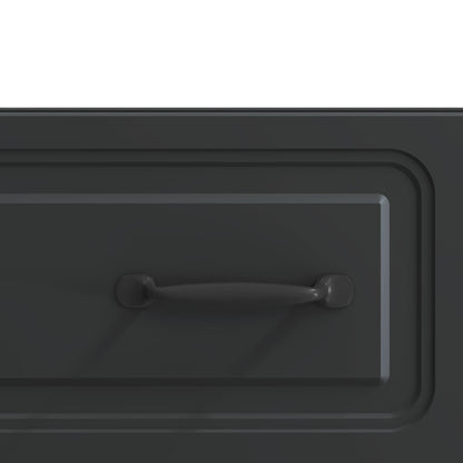 vidaXL TV Cabinet with Drawer Black 147 x 34.5 x 27 cm Engineered Wood