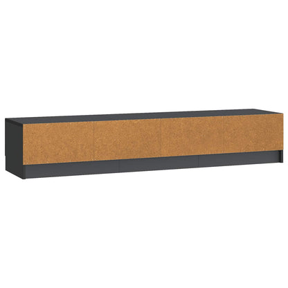 vidaXL TV Cabinet with Drawer Black 147 x 34.5 x 27 cm Engineered Wood