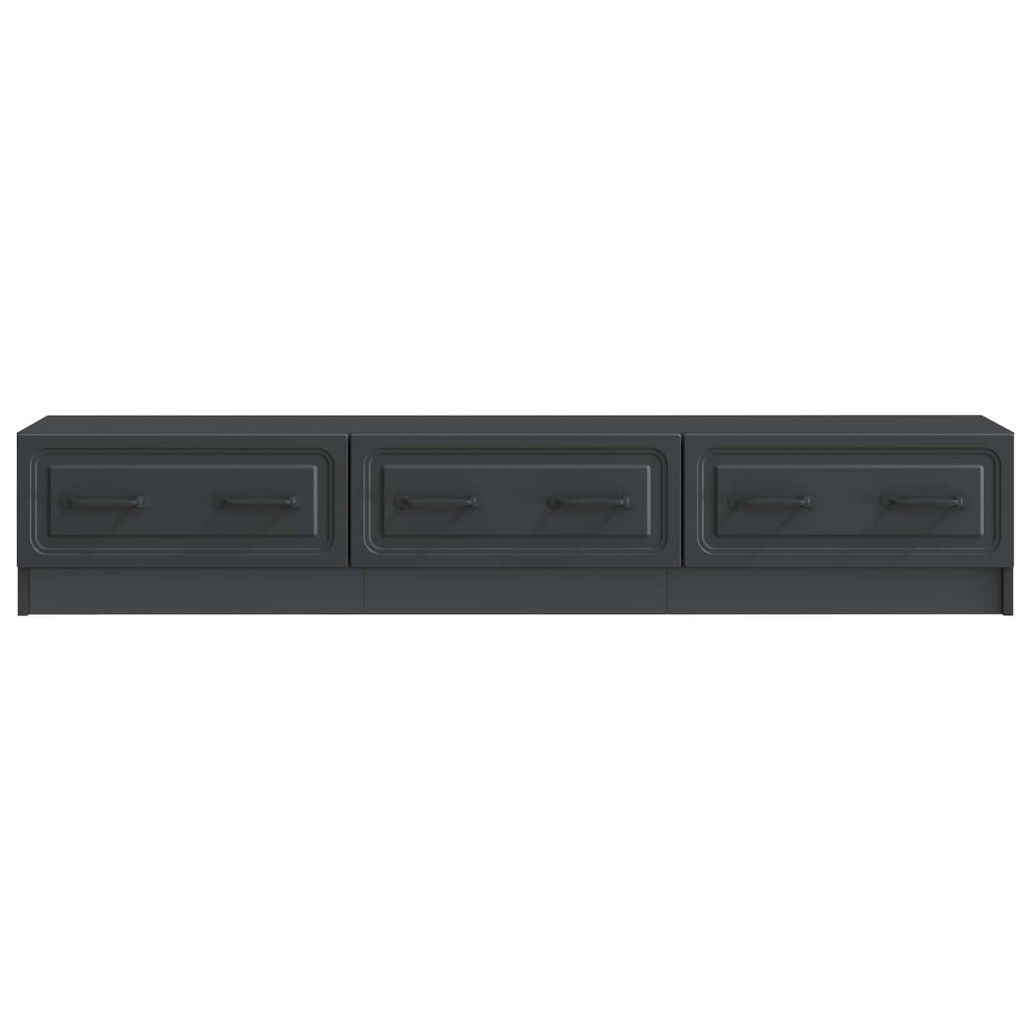 vidaXL TV Cabinet with Drawer Black 147 x 34.5 x 27 cm Engineered Wood