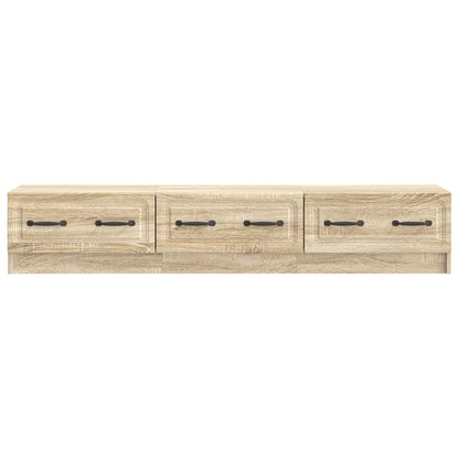 vidaXL TV Cabinet Sonoma Oak 147 x 34.5 x 27 cm Engineered Wood