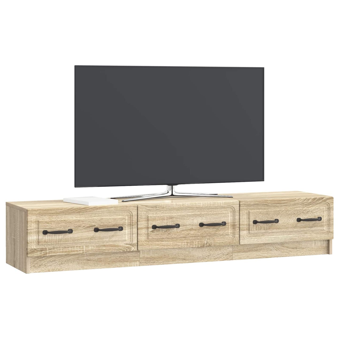 vidaXL TV Cabinet Sonoma Oak 147 x 34.5 x 27 cm Engineered Wood