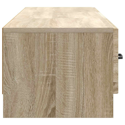 vidaXL TV Cabinet Sonoma Oak 147 x 34.5 x 27 cm Engineered Wood