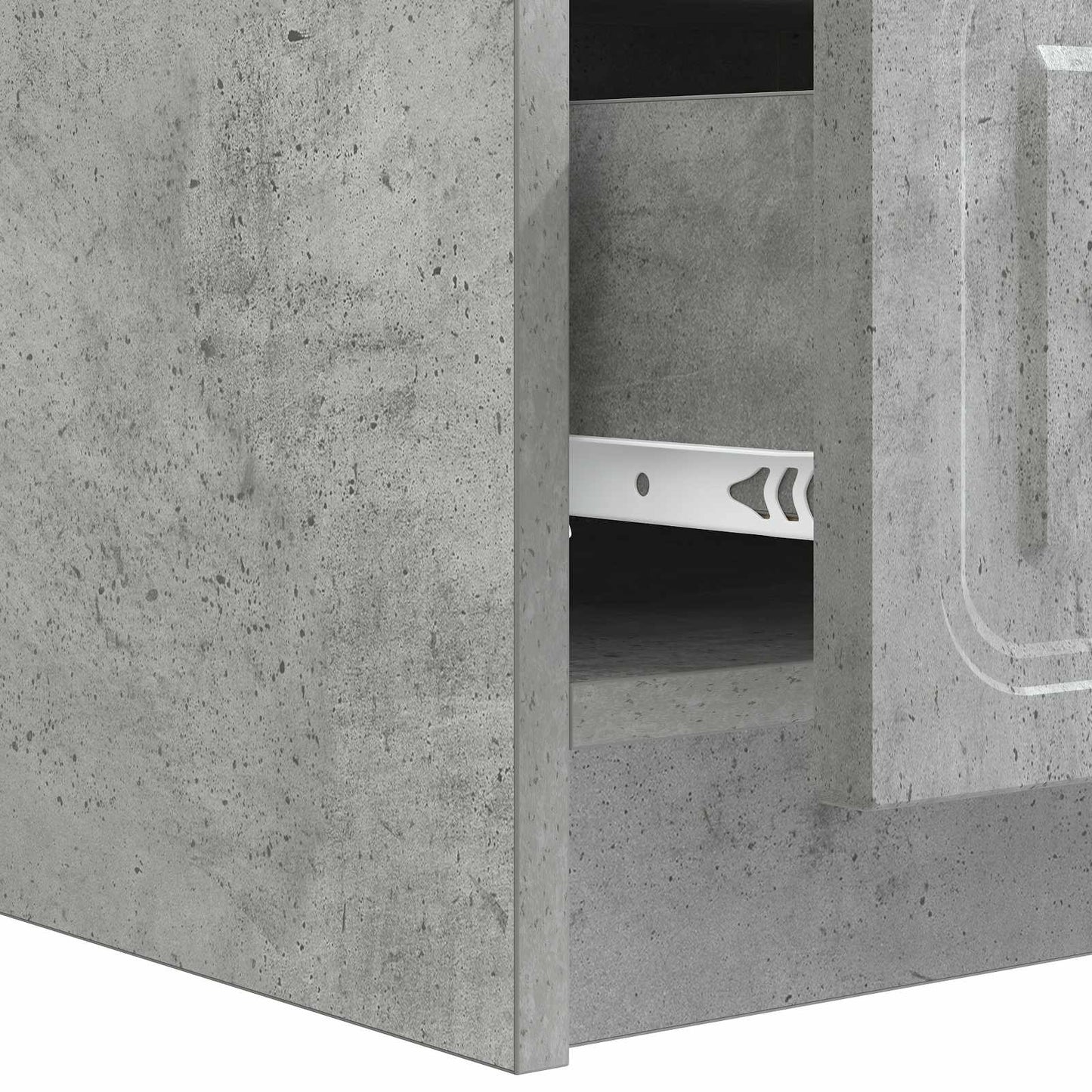 vidaXL TV Cabinet Concrete Grey 147 x 34.5 x 27 cm Engineered Wood