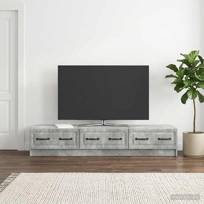 vidaXL TV Cabinet Concrete Grey 147 x 34.5 x 27 cm Engineered Wood