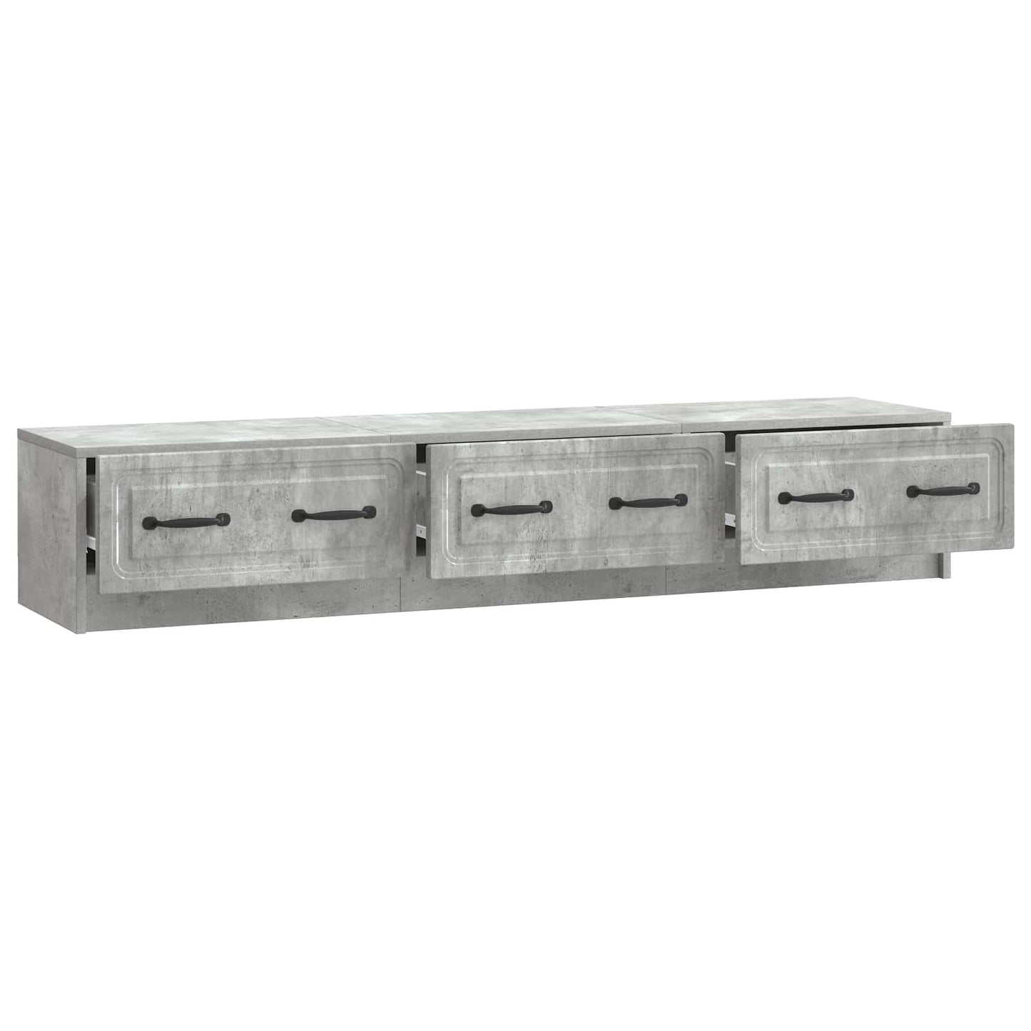 vidaXL TV Cabinet Concrete Grey 147 x 34.5 x 27 cm Engineered Wood