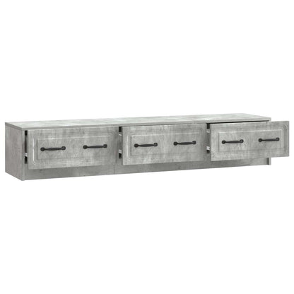 vidaXL TV Cabinet Concrete Grey 147 x 34.5 x 27 cm Engineered Wood
