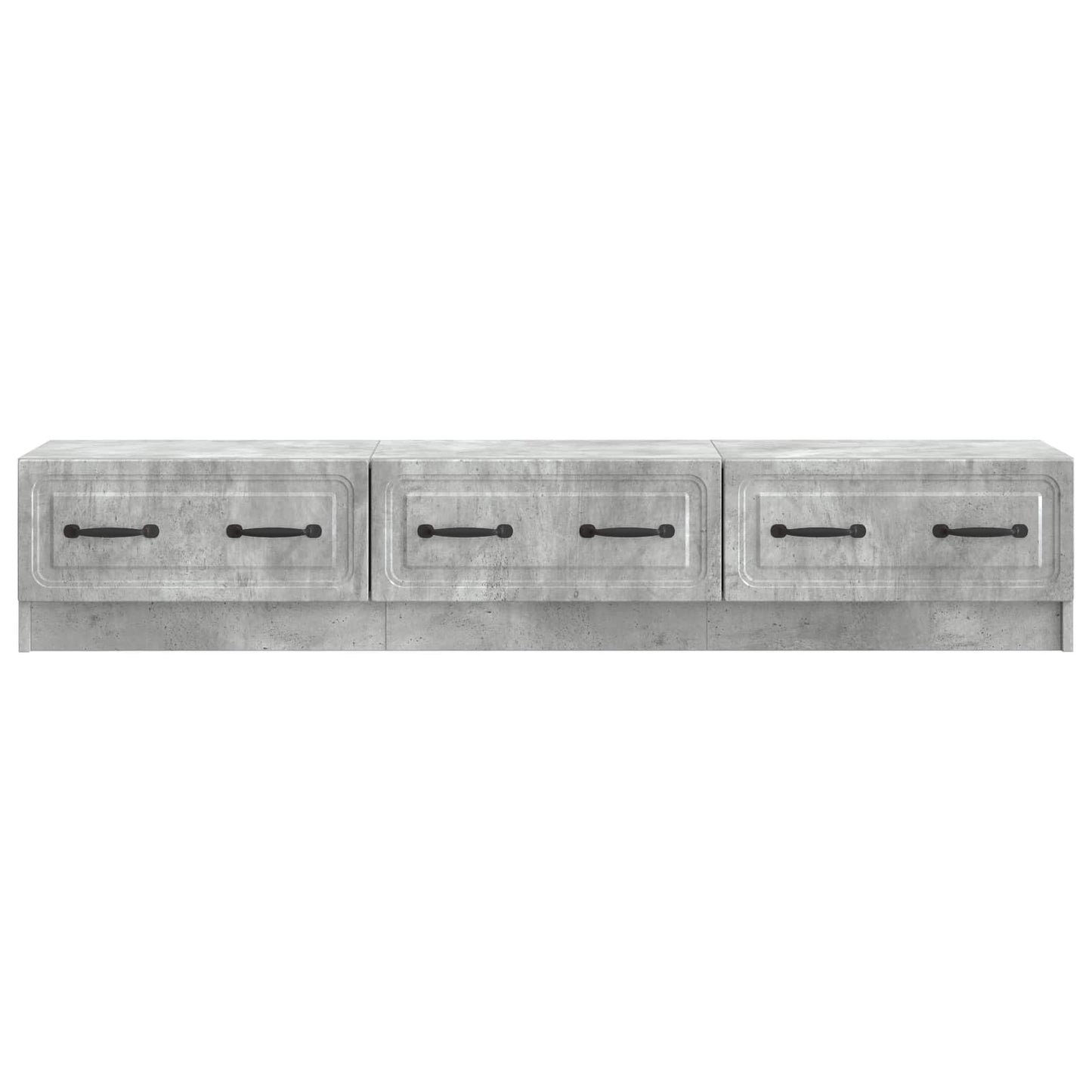 vidaXL TV Cabinet Concrete Grey 147 x 34.5 x 27 cm Engineered Wood