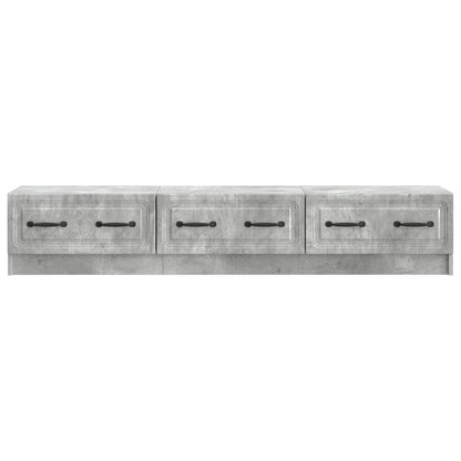 vidaXL TV Cabinet Concrete Grey 147 x 34.5 x 27 cm Engineered Wood