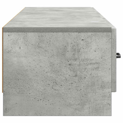 vidaXL TV Cabinet Concrete Grey 147 x 34.5 x 27 cm Engineered Wood