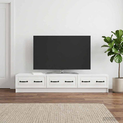 vidaXL TV Cabinet High Gloss White 147 x 34.5 x 27 cm Engineered Wood