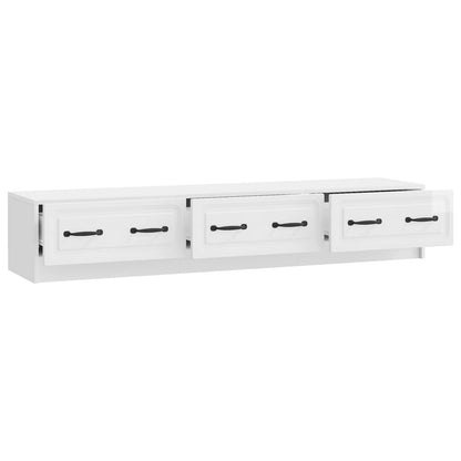 vidaXL TV Cabinet High Gloss White 147 x 34.5 x 27 cm Engineered Wood