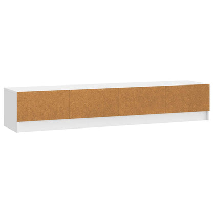 vidaXL TV Cabinet High Gloss White 147 x 34.5 x 27 cm Engineered Wood