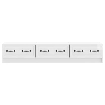 vidaXL TV Cabinet High Gloss White 147 x 34.5 x 27 cm Engineered Wood