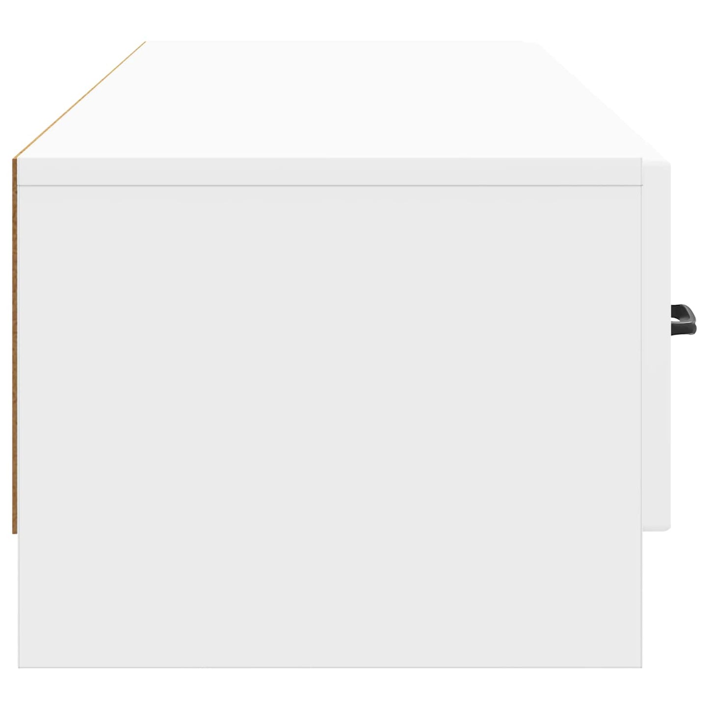 vidaXL TV Cabinet High Gloss White 147 x 34.5 x 27 cm Engineered Wood
