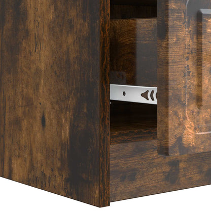 vidaXL TV Cabinet Smoked Oak 147 x 34.5 x 27 cm Engineered Wood