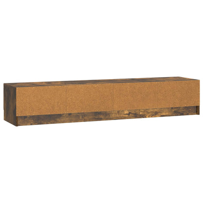 vidaXL TV Cabinet Smoked Oak 147 x 34.5 x 27 cm Engineered Wood