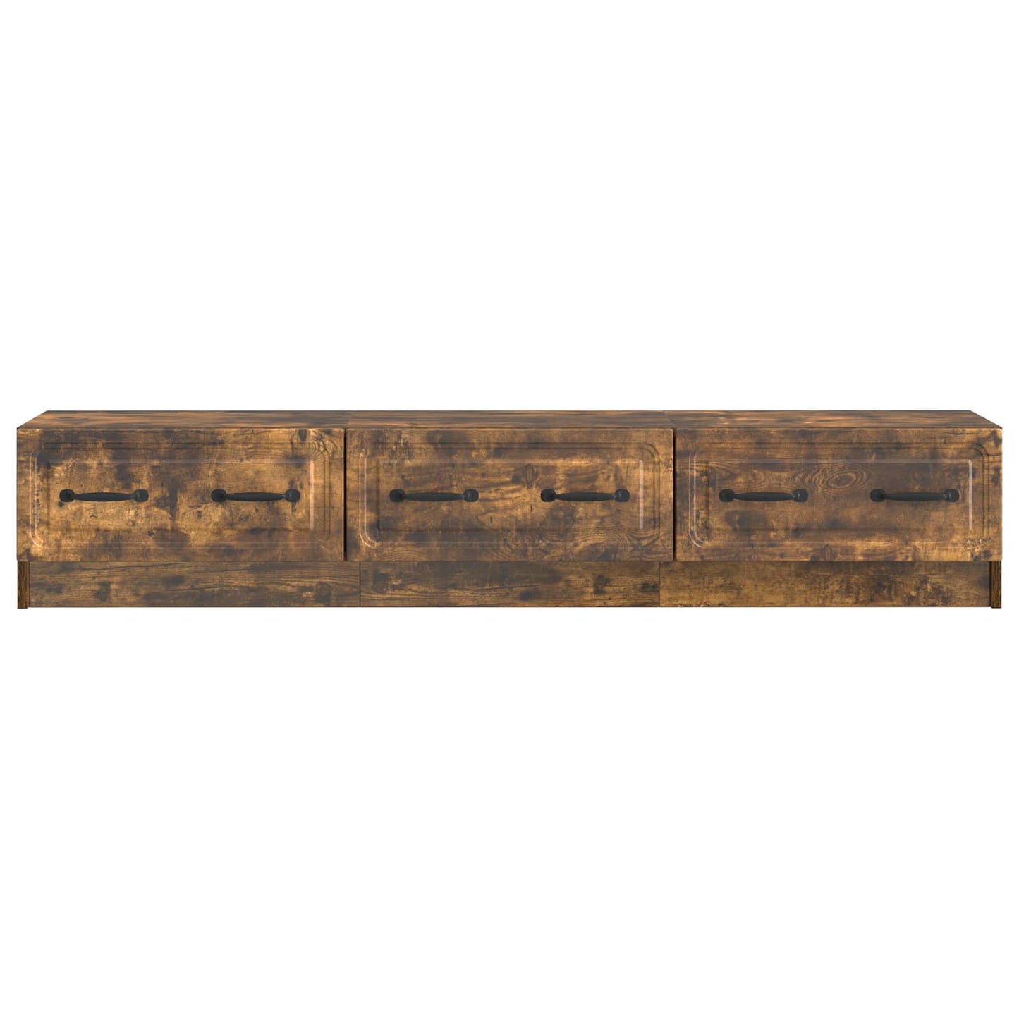 vidaXL TV Cabinet Smoked Oak 147 x 34.5 x 27 cm Engineered Wood