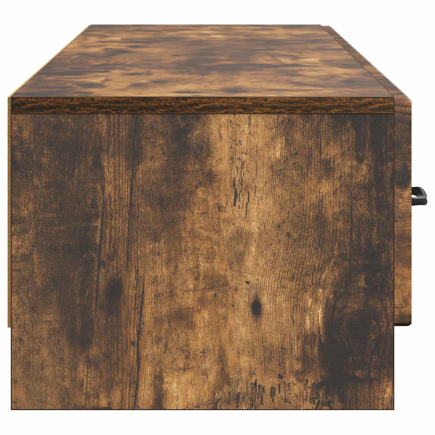 vidaXL TV Cabinet Smoked Oak 147 x 34.5 x 27 cm Engineered Wood