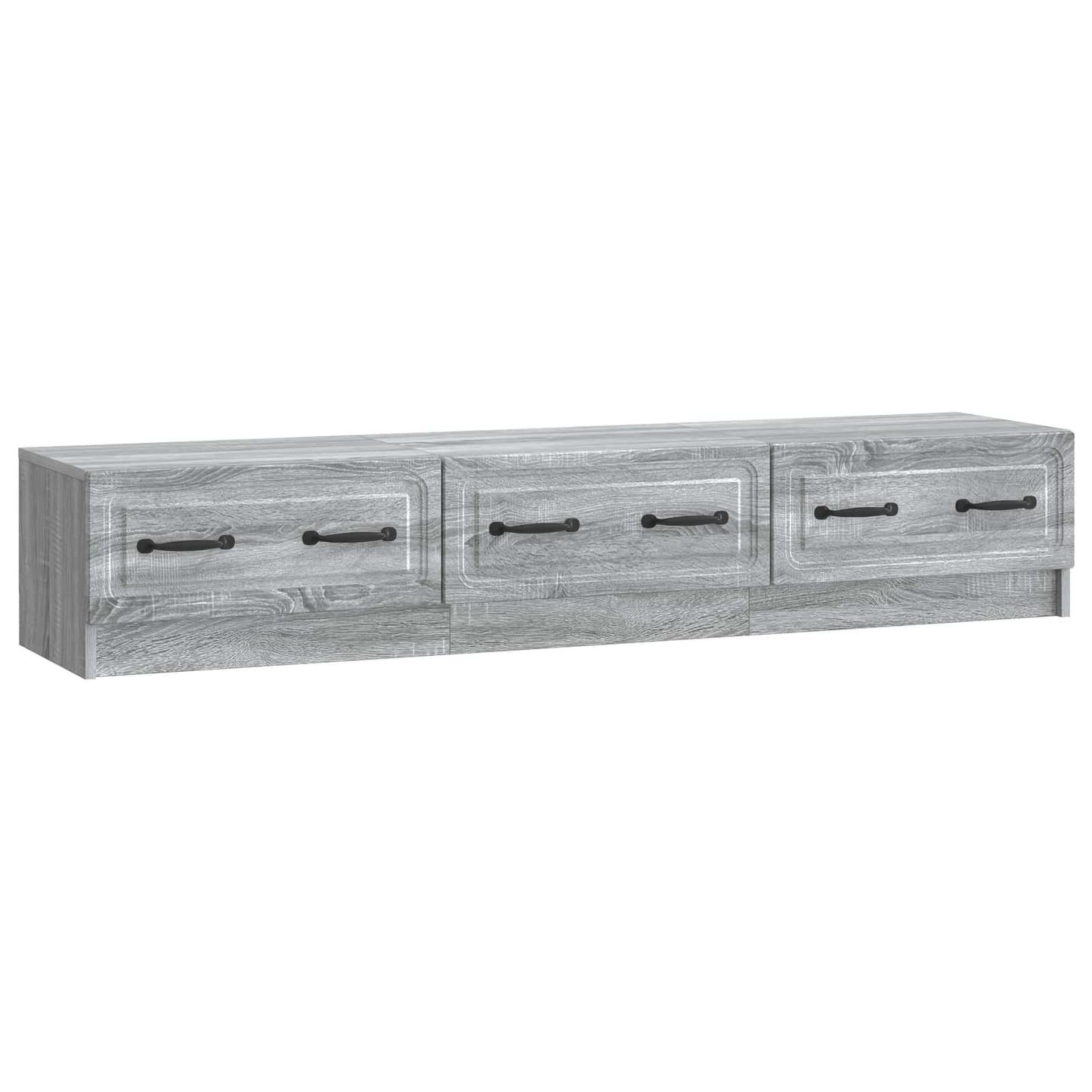 vidaXL TV Cabinet Grey Sonoma 147 x 34.5 x 27 cm Engineered Wood