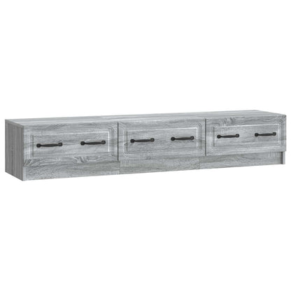 vidaXL TV Cabinet Grey Sonoma 147 x 34.5 x 27 cm Engineered Wood