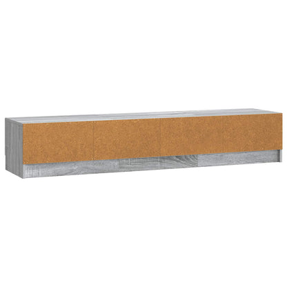 vidaXL TV Cabinet Grey Sonoma 147 x 34.5 x 27 cm Engineered Wood