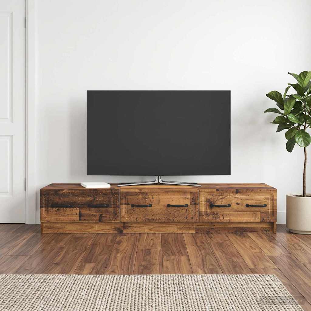 vidaXL TV Cabinet Old Wood 147 x 34.5 x 27 cm Engineered Wood