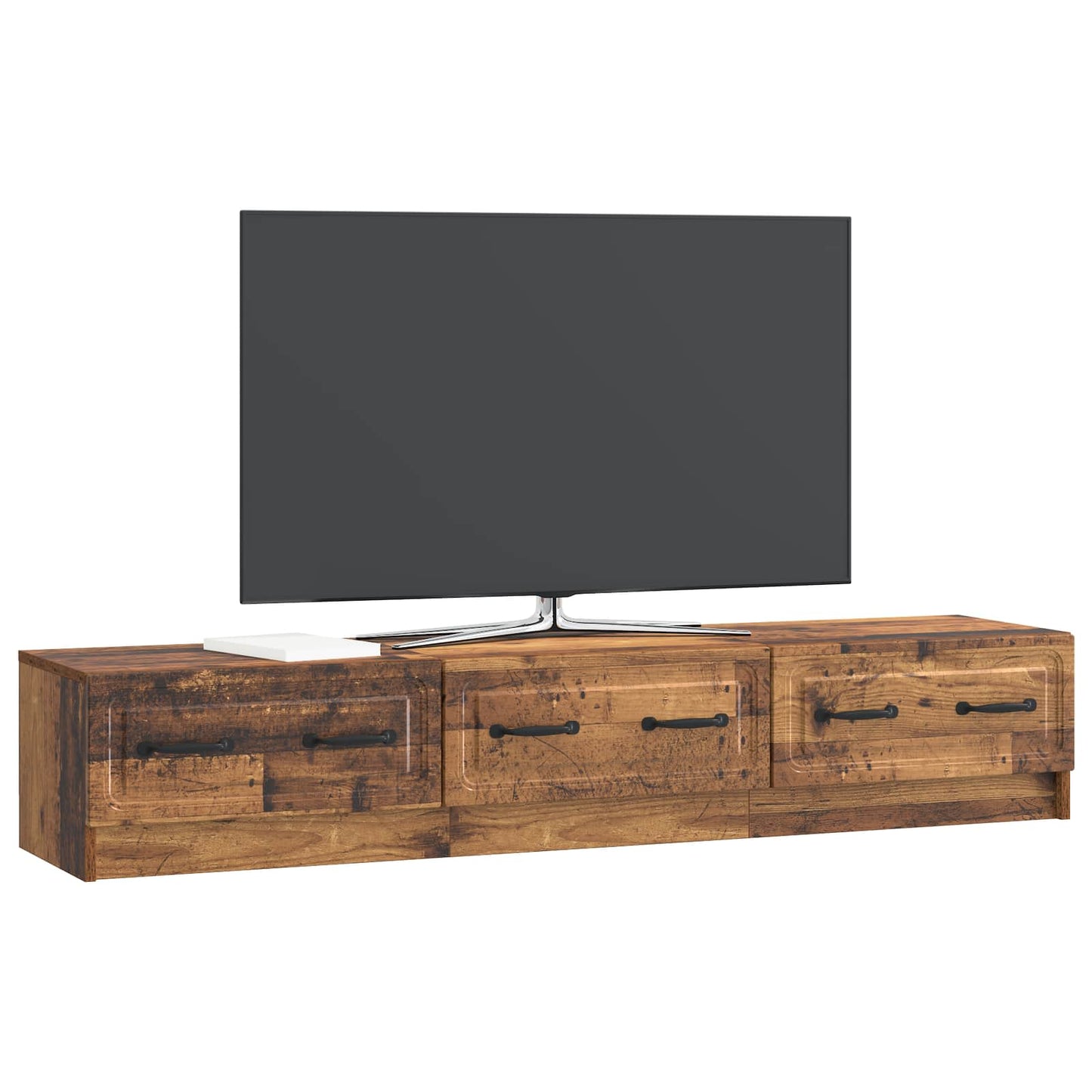 vidaXL TV Cabinet Old Wood 147 x 34.5 x 27 cm Engineered Wood