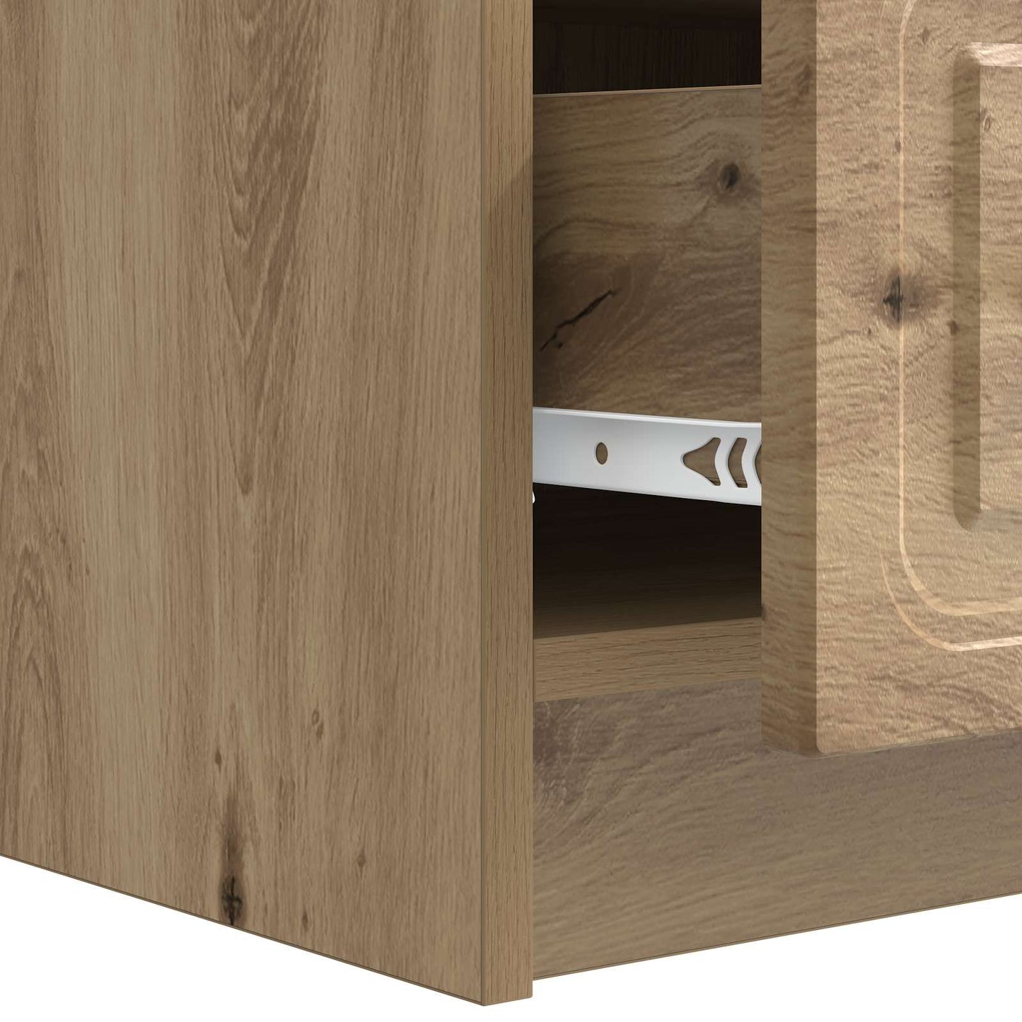 vidaXL TV Cabinet 147 x 34.5 x 27 cm Artisan Oak Engineered Wood
