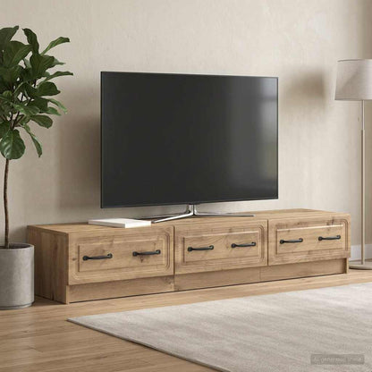 vidaXL TV Cabinet 147 x 34.5 x 27 cm Artisan Oak Engineered Wood