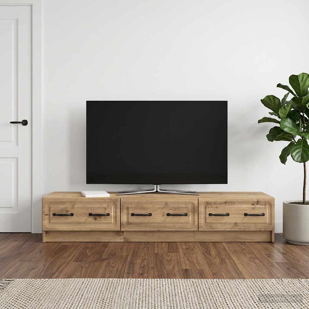 vidaXL TV Cabinet 147 x 34.5 x 27 cm Artisan Oak Engineered Wood