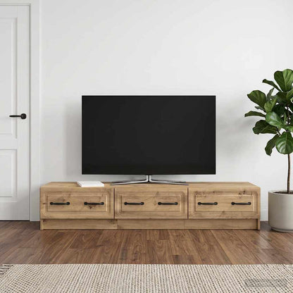 vidaXL TV Cabinet 147 x 34.5 x 27 cm Artisan Oak Engineered Wood