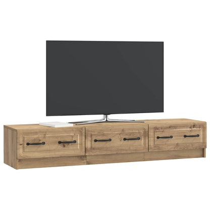 vidaXL TV Cabinet 147 x 34.5 x 27 cm Artisan Oak Engineered Wood