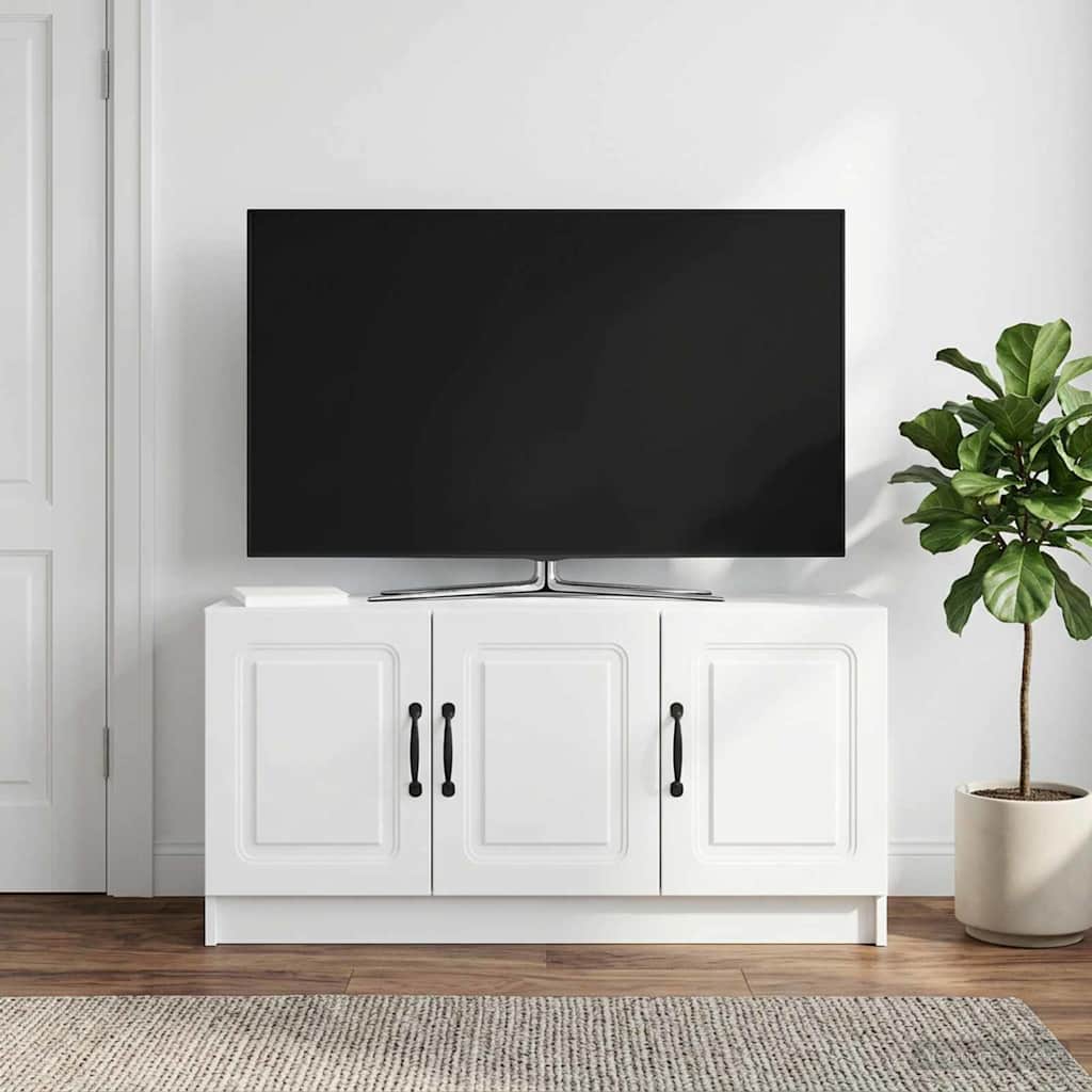 vidaXL TV Cabinet White 99 x 34.5 x 47 cm Engineered Wood
