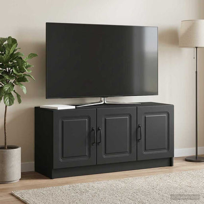 vidaXL TV Cabinet Black 99 x 34.5 x 47 cm Engineered Wood
