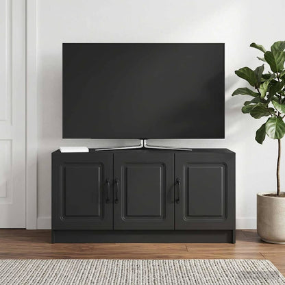 vidaXL TV Cabinet Black 99 x 34.5 x 47 cm Engineered Wood