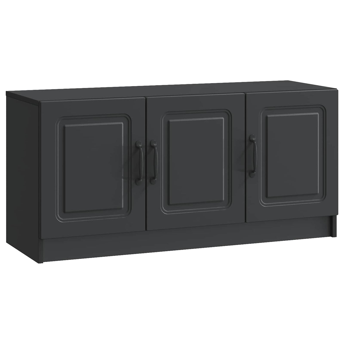 vidaXL TV Cabinet Black 99 x 34.5 x 47 cm Engineered Wood