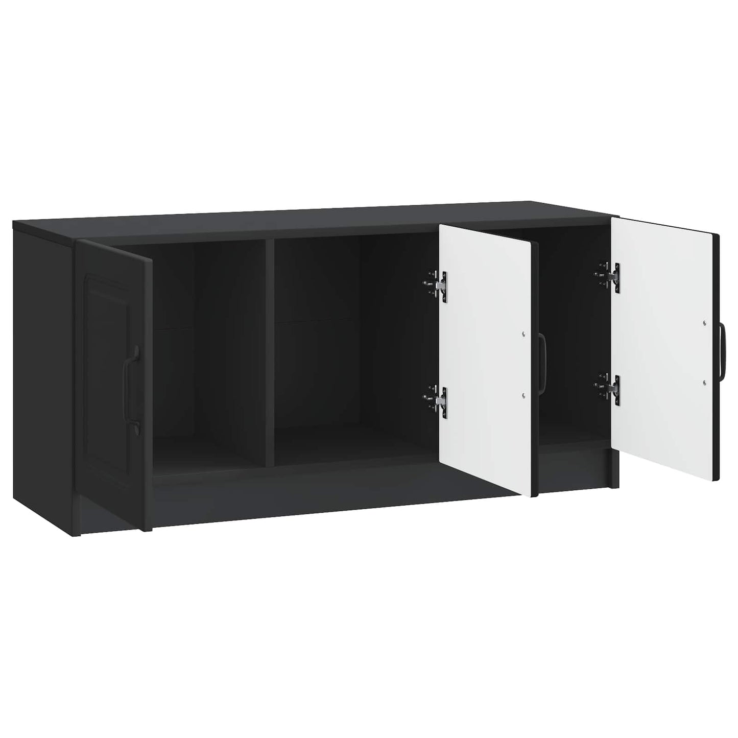 vidaXL TV Cabinet Black 99 x 34.5 x 47 cm Engineered Wood