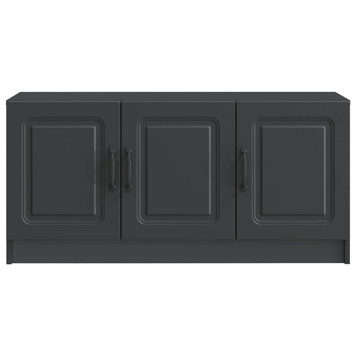 vidaXL TV Cabinet Black 99 x 34.5 x 47 cm Engineered Wood