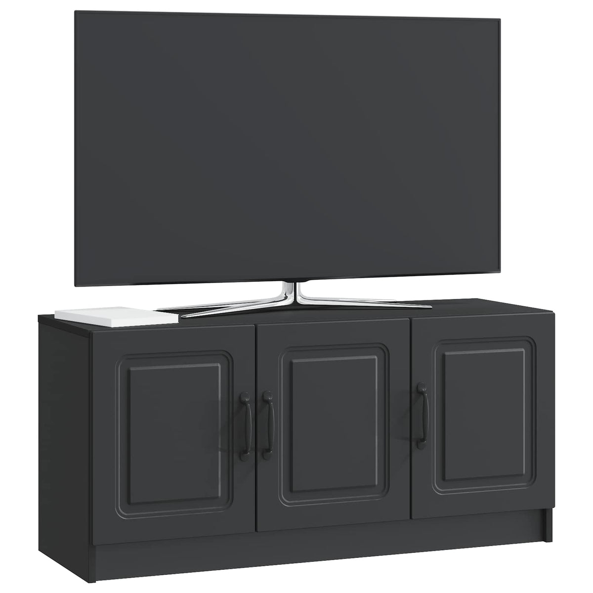 vidaXL TV Cabinet Black 99 x 34.5 x 47 cm Engineered Wood