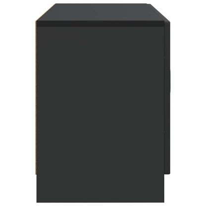 vidaXL TV Cabinet Black 99 x 34.5 x 47 cm Engineered Wood