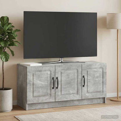 vidaXL TV Cabinet Concrete Grey 99 x 34.5 x 47 cm Engineered Wood
