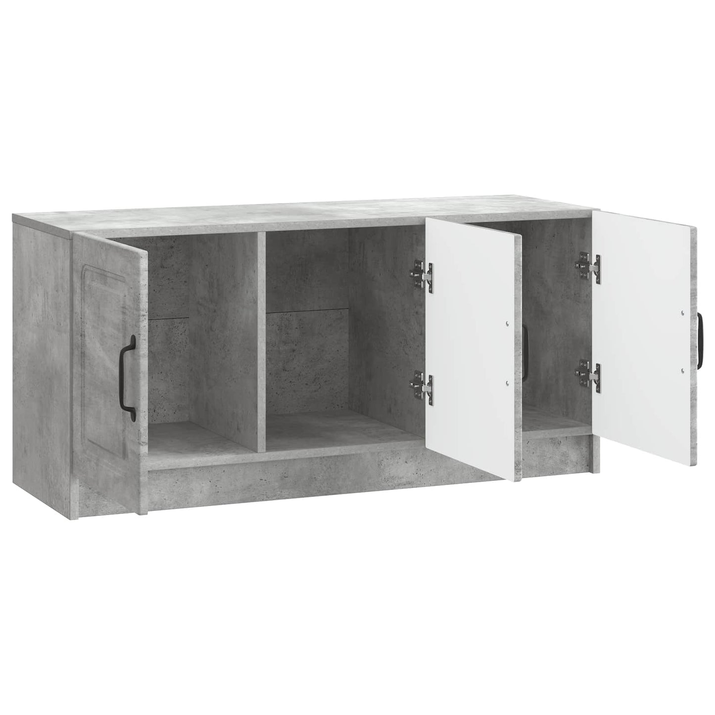 vidaXL TV Cabinet Concrete Grey 99 x 34.5 x 47 cm Engineered Wood
