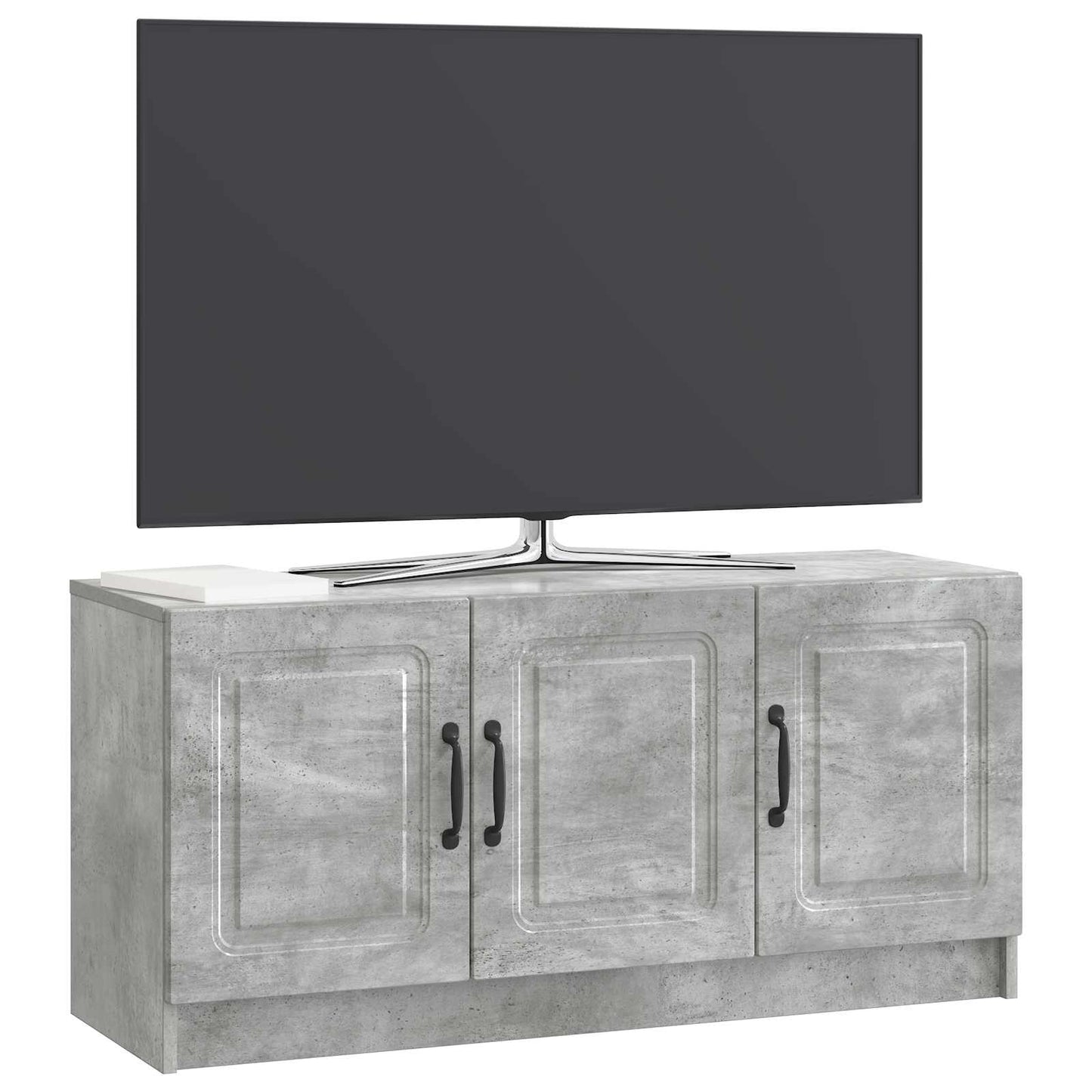 vidaXL TV Cabinet Concrete Grey 99 x 34.5 x 47 cm Engineered Wood
