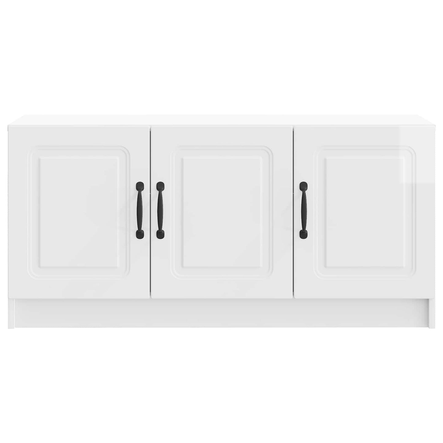 vidaXL TV Cabinet High Gloss White 99 x 34.5 x 47 cm Engineered Wood