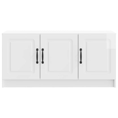 vidaXL TV Cabinet High Gloss White 99 x 34.5 x 47 cm Engineered Wood