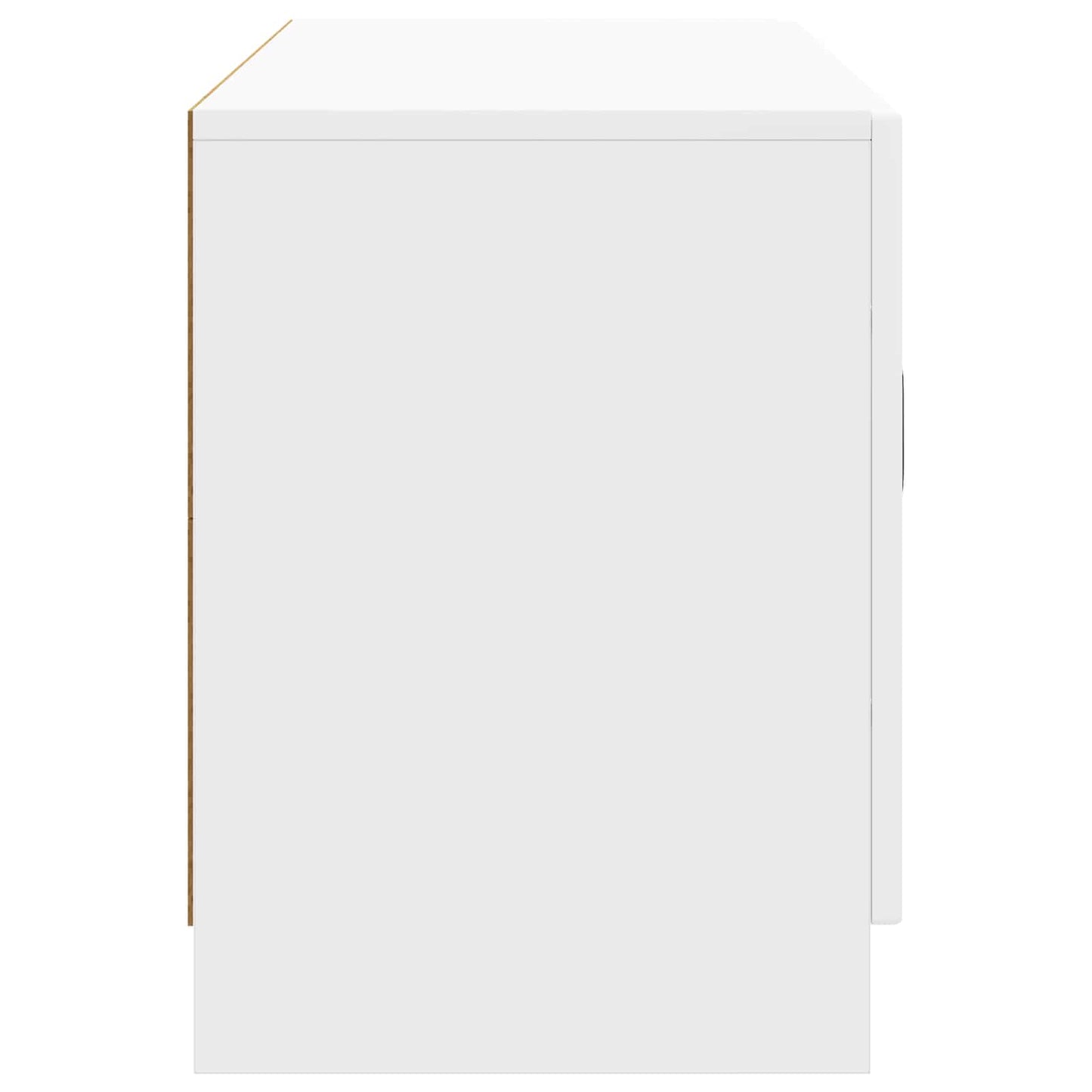 vidaXL TV Cabinet High Gloss White 99 x 34.5 x 47 cm Engineered Wood