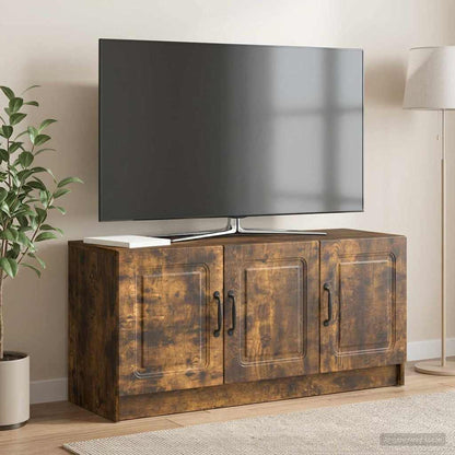 vidaXL TV Cabinet Smoked Oak 99 x 34.5 x 47 cm Engineered Wood